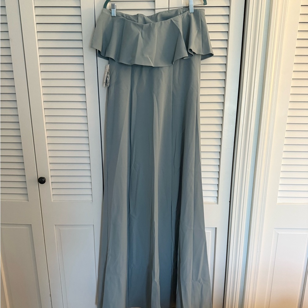 Show Me Your Mumu Silver Sage strapless dress NWT size Large